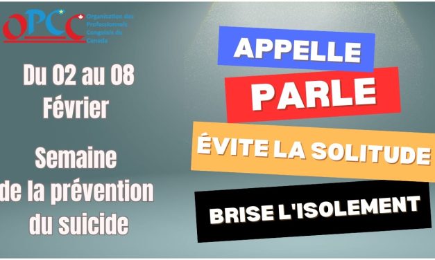 Semaine de prévention du suicide
